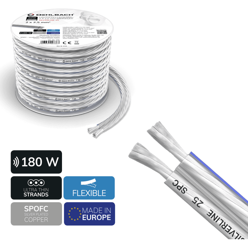 Silver plated speaker cable -SP-25